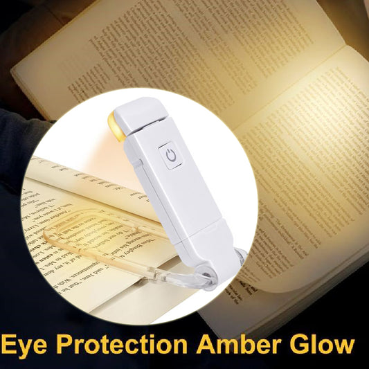 LED Book Reading Light | USB Rechargeable Clip-On Lamp